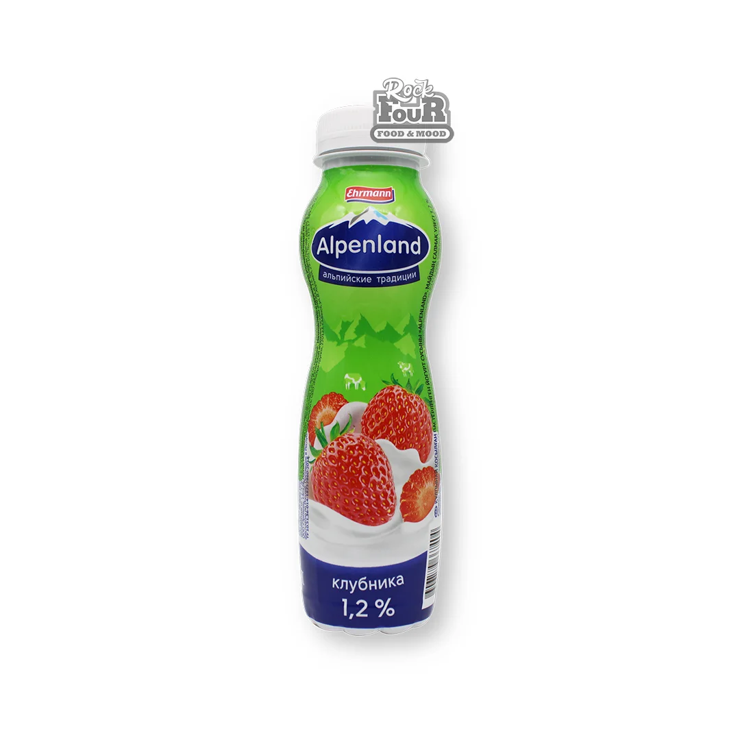Yogurt drink "Alpenland" strawberry 1.2% 290g
